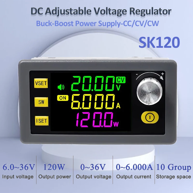 SK120 120W CNC Buck Boost DC r - Drone Solar Charger reseña y precio