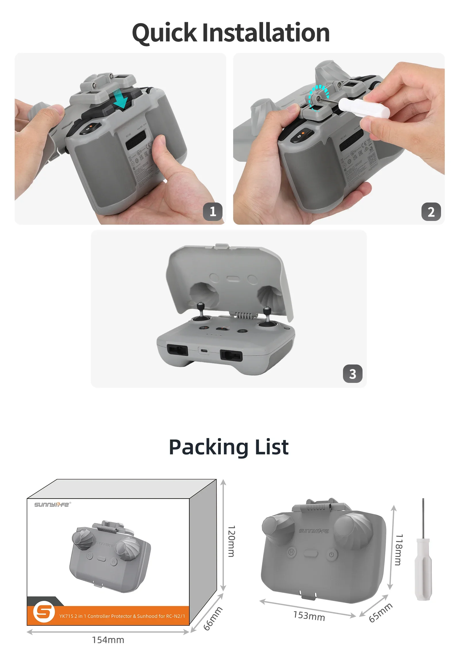 Protector de controlador 2 en  - Drone Joystick Cover reseña y precio