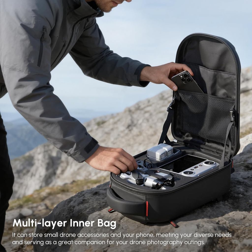 Mochila rígida impermeable par - Drone Backpack reseña y precio