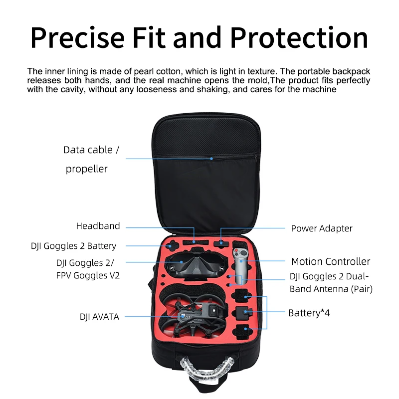 Mochila portátil de nailon, bo - Drone Backpack reseña y precio