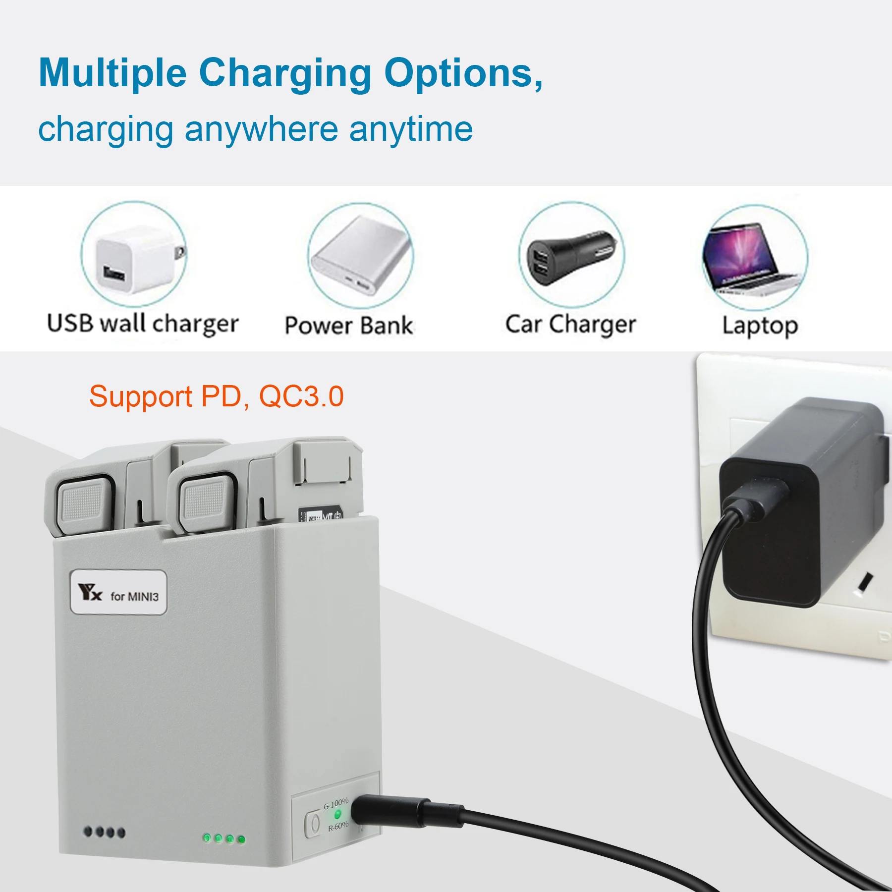Cargador Hub para Dron DJI Min - Drone Charging Hub reseña y precio