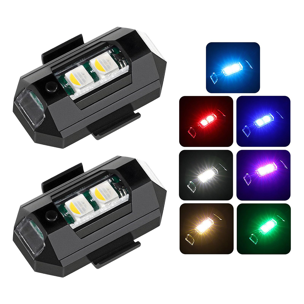 2 uds Mini luces LED estrobosc - Drone Strobe Light reseña y precio