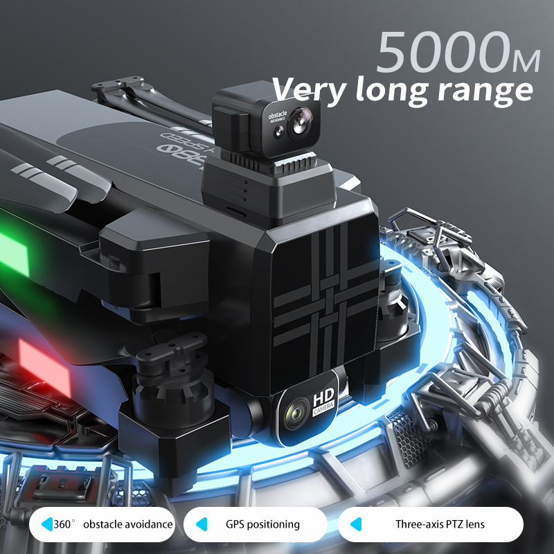 Dron A380 4K HD de tres ejes,  - Drone Battery Adapter reseña y precio