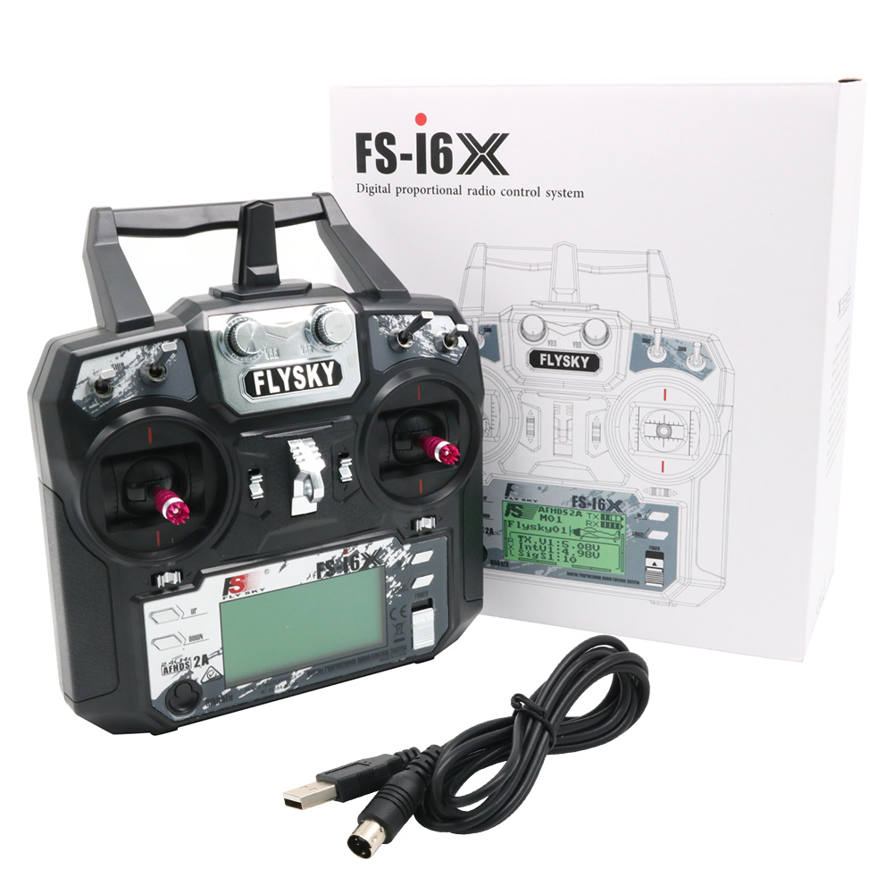 FLYSKY FS-i6X FS i6X 10CH 2,4  - Drone Battery Adapter reseña y precio
