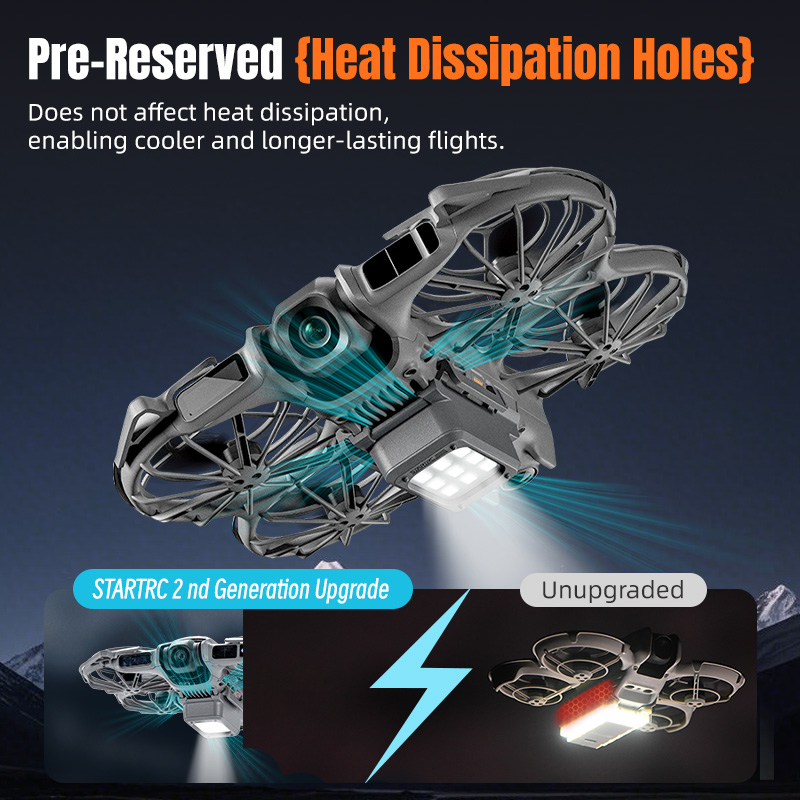 Tren de aterrizaje LED STARTRC - Drone Beacon Light reseña y precio